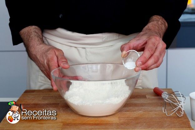 Farinha, açúcar e sal