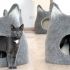 07. Cama de feltro cabeça de gato