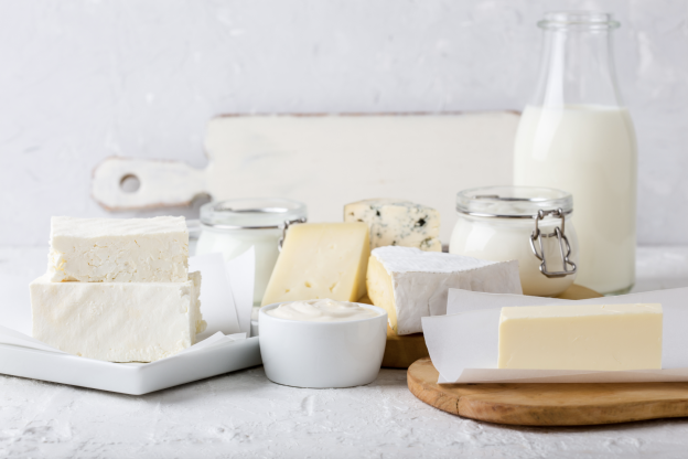 Os produtos de laticínio