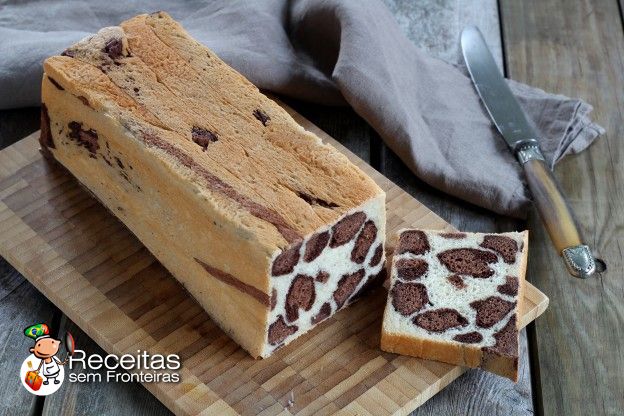 Pão de forma Girafa!