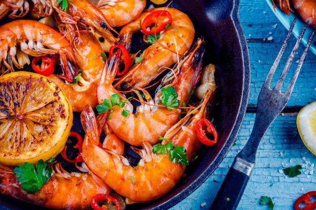 Um prato com poucos ingredientes