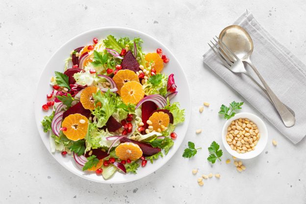 Salada de laranja e beterraba