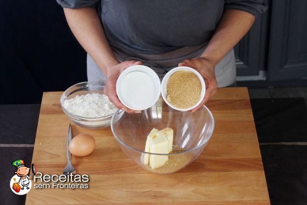 Preparação da massa de cookies