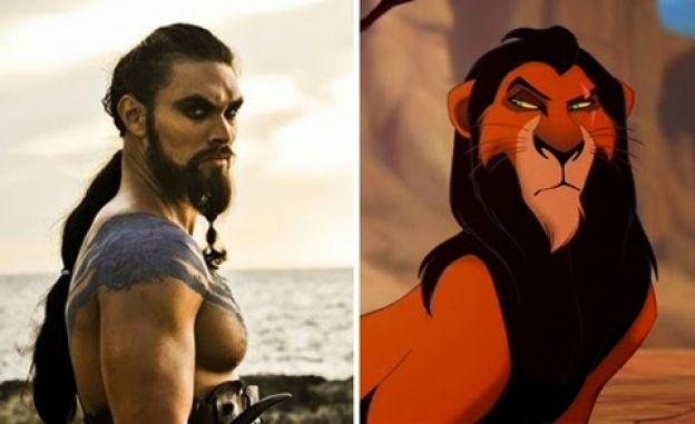 4. Pessoas = desenhos animados