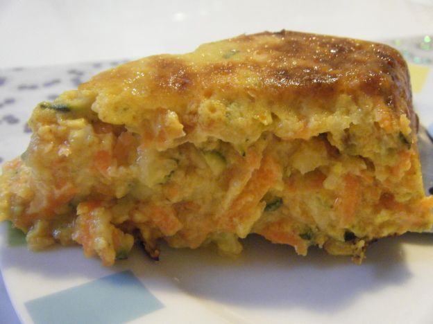 Quiche sem massa com legumes e curry
