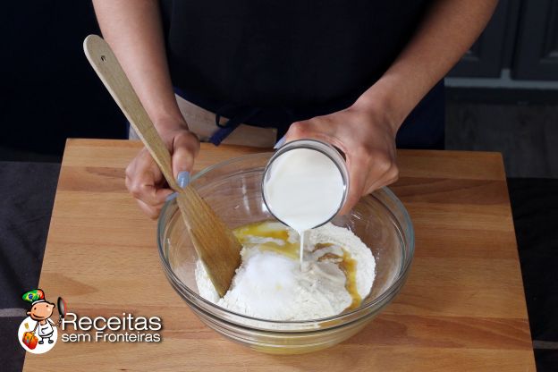Preparação da massa