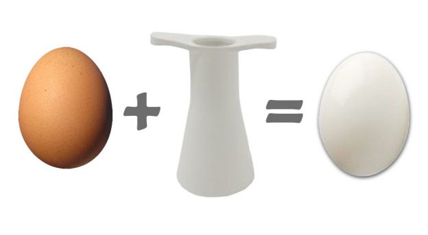 Descascador de ovos cozidos