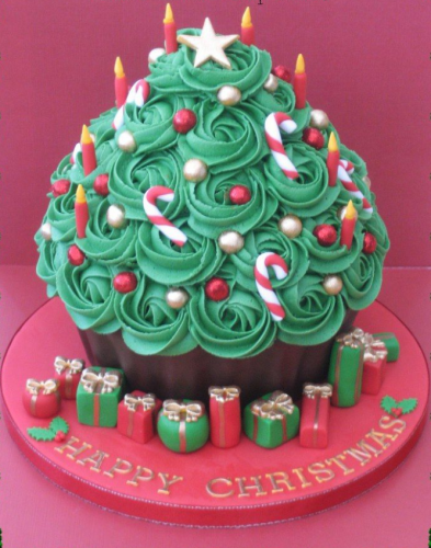Cupacake de Natal gigante