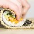 Sushi de salmão e melancia
