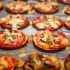 Mini pizzas de berinjela