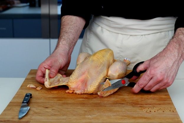 Cortar a ponta das asas