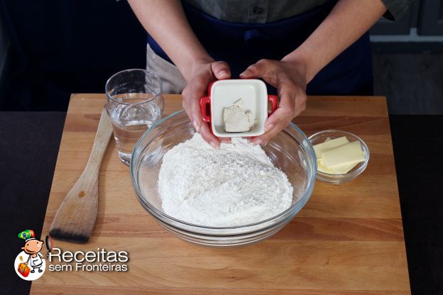 Preparação da massa