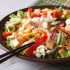Salada de tofu e legumes