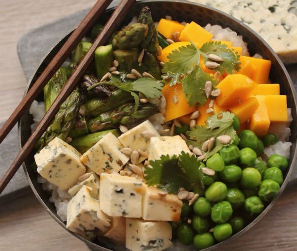 Poke bowl ao Fourme d'Ambert