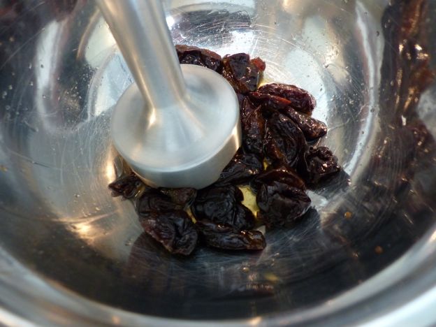 Preparação do creme de ameixas