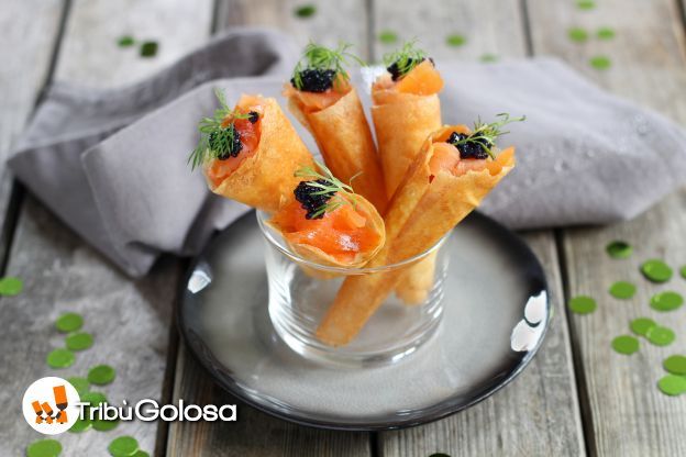 2 - Cone de salmão defumado