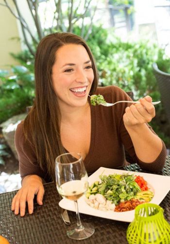 Sobre sua foto, você está comendo