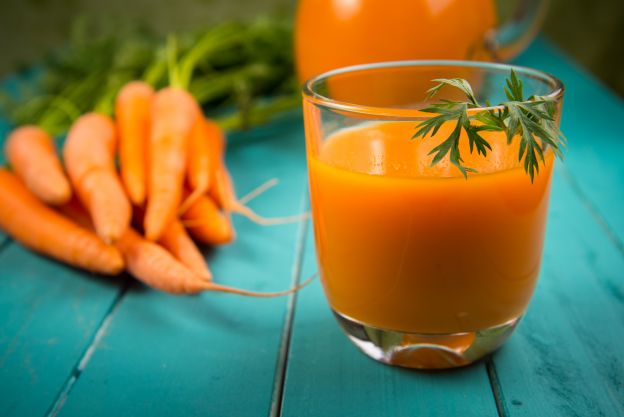 Suco de cenoura e gengibre
