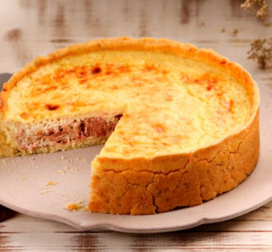 Quiche de paté de salmão Gomes da Costa