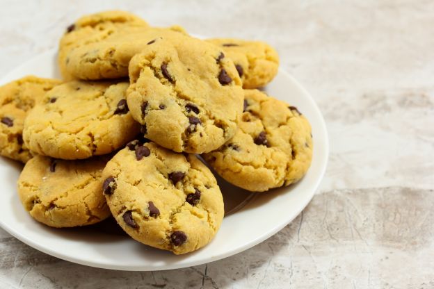 Cookies com pepitas de chocolate