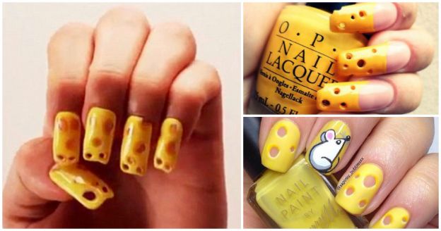 NAIL ART Queijo Suiço