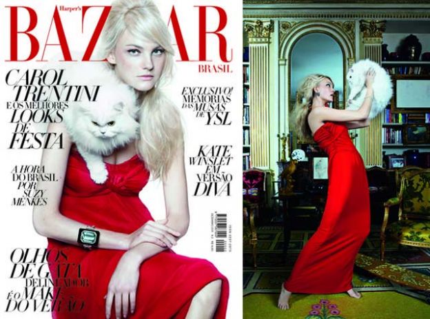 4. A cat model Nikole e a modelo Carol Trentini