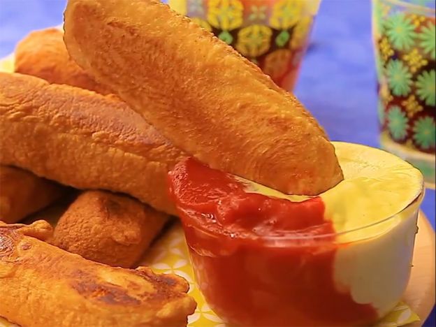 Ingredientes para o Corn Dog