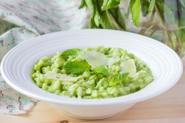 Risotto de petits pois