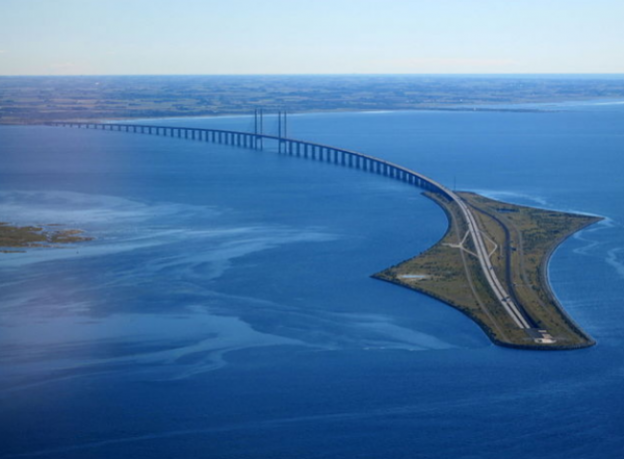 Ponte Oresund, ligando a Dinamarca à Suécia