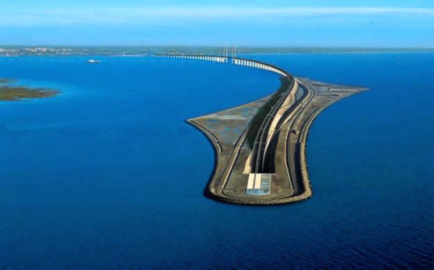 Ponte Oresund, ligando a Dinamarca à Suécia