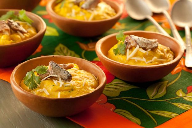 Creme de Milho com Sardinha