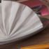 Dobradura de guardanapo: leque