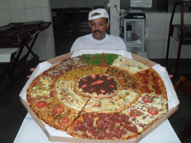 Pizza Super Gigante da pizzaria Bate Papo