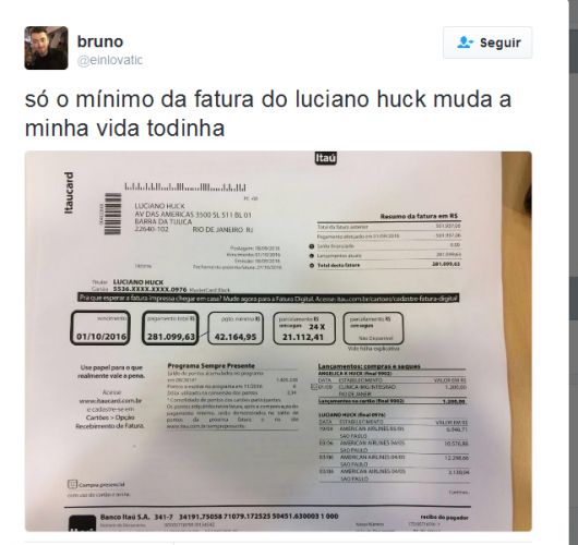 Suposta Fatura