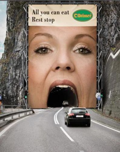 Tudo o que você puder comer. Parada para descanso