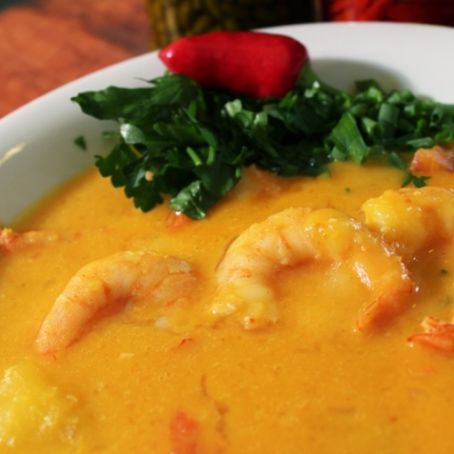 bobo de camarao com batata inglesa