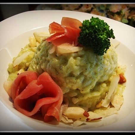 Risoto de Brócolis com Presunto