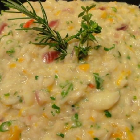 Risoto de Bacalhau com Abóbora