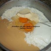 Cheesecake com cobertura de chocolate na Fritadeira sem óleo AirFryer - Etapa 1