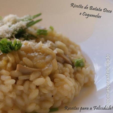 Risoto de Batata Doce com Cogumelos