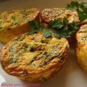 Mini Frittatas com Mascarpone e Espargos Verdes