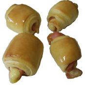 Pãezinhos de presunto e queijo