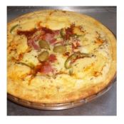 Torta de batata com frango cremoso