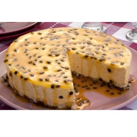 Torta-musse de maracujá