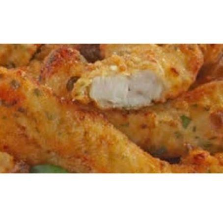 Isca de peito de frango com patê de alho