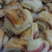 Pãezinhos de presunto e queijo