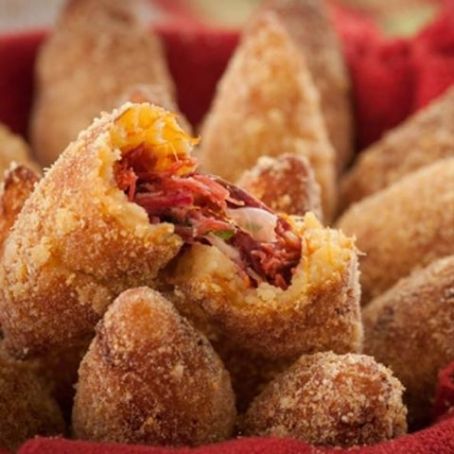 bolinho de carne-seca com abobora