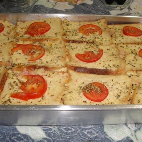 Lanche de pão de forma