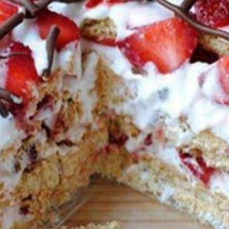 Sobremesa rápida de morango