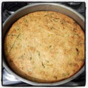 Torta de frango com escarola